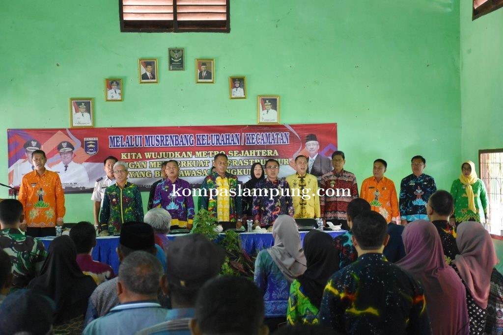  Pemerintah Kota Metro Melakukan Musrenbang Kelurahan Margorejo Dihadiri Sekda Kota Metro