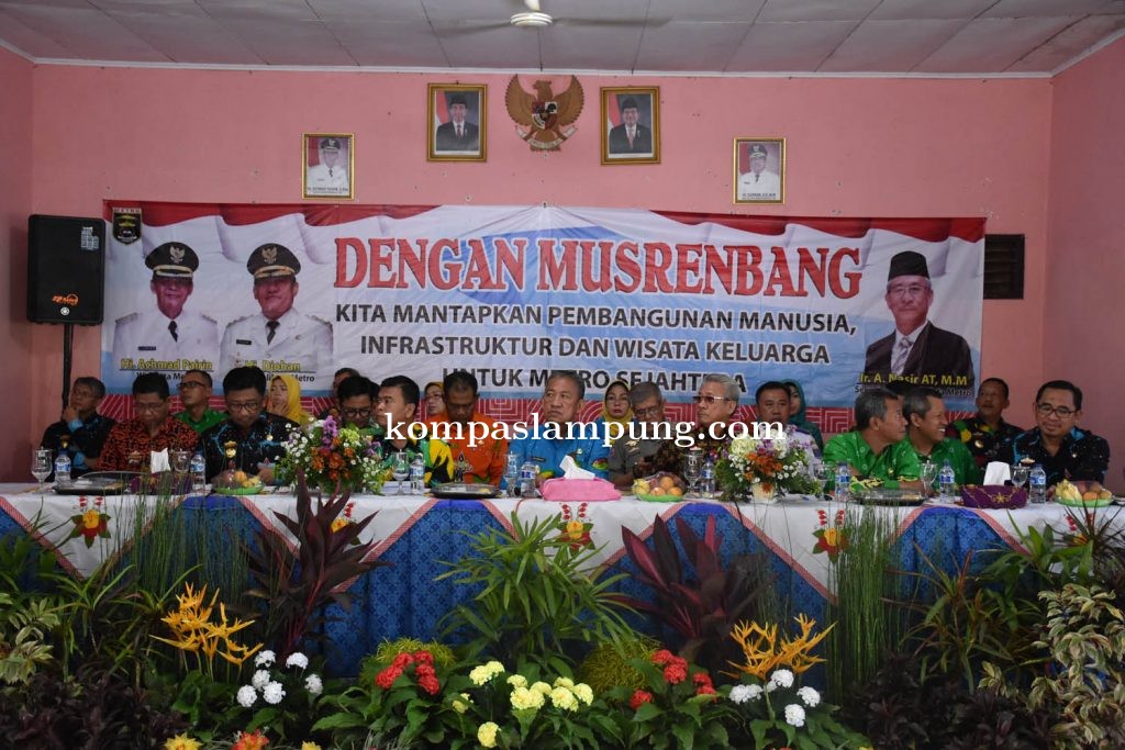 Musrenbang Tingkat Kecamatan Metro Selatan Tahun 2020, Terus Tingkatkan Pembangunan