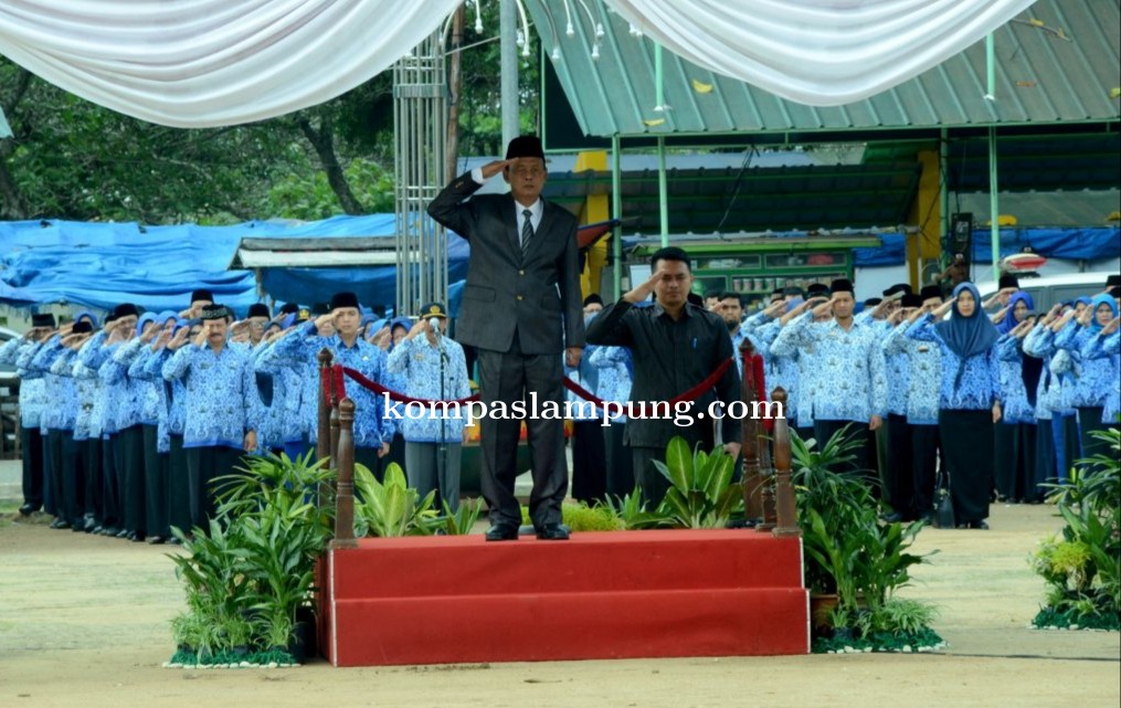 Pemerintah Kota Metro Gelar Upacara Peringatan HUT Provinsi Lampung ke 55 Tahun