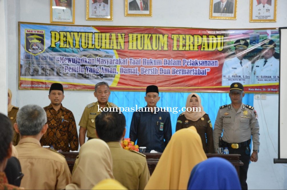 Wakil Walikota Metro Buka Sosialisasi Hukum Terpadu