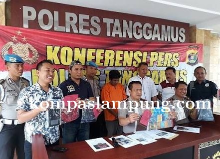 Polres Tanggamus dan Polda Lampung Tangkap Pembobol ATM Buronan Polda Kepri