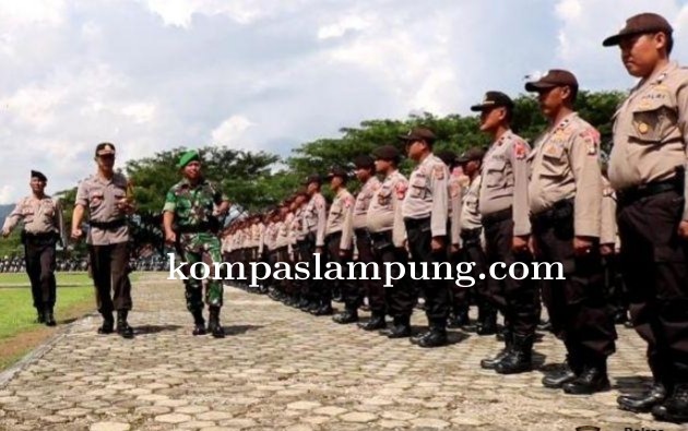 Kapolres Tanggamus dan Dandim Lepas Personel Pengamanan TPS