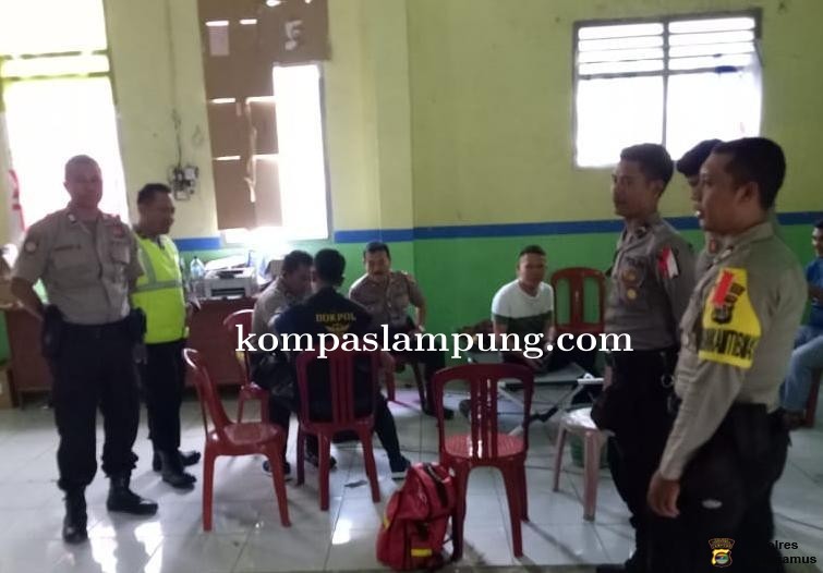 Polres Tanggamus Periksa Kesehatan Petugas Pengamanan Pemilu 2019