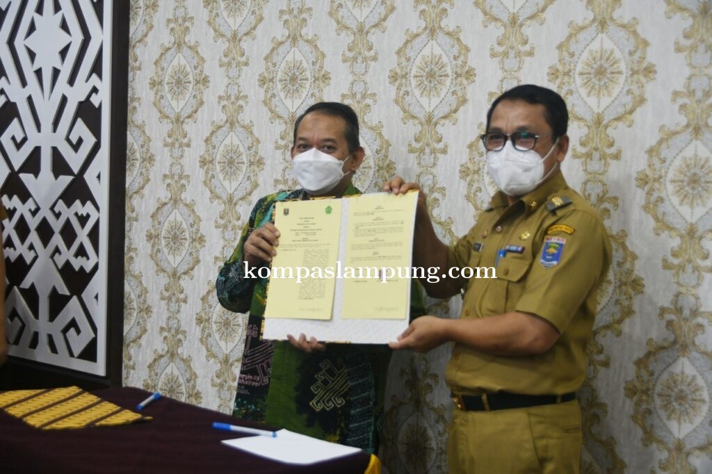 Penandatangan MoU, Walikota Metro Dengan Rektor Malahayati Terkait Pendidikan