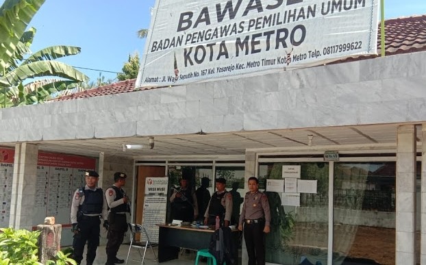 Bawaslu Kota Metro di Pam Personil Polres Metro