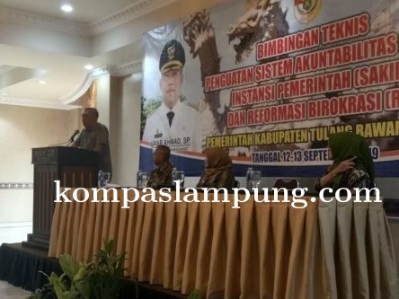 Bimtek SAKIP Dan RB Resmi Dibuka SEKDA Tulang Bawang Barat