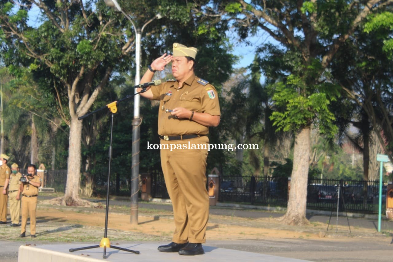 Wabup Lamtim  Pegawai ASN Wajib  Mengikuti  Apel Mingguan