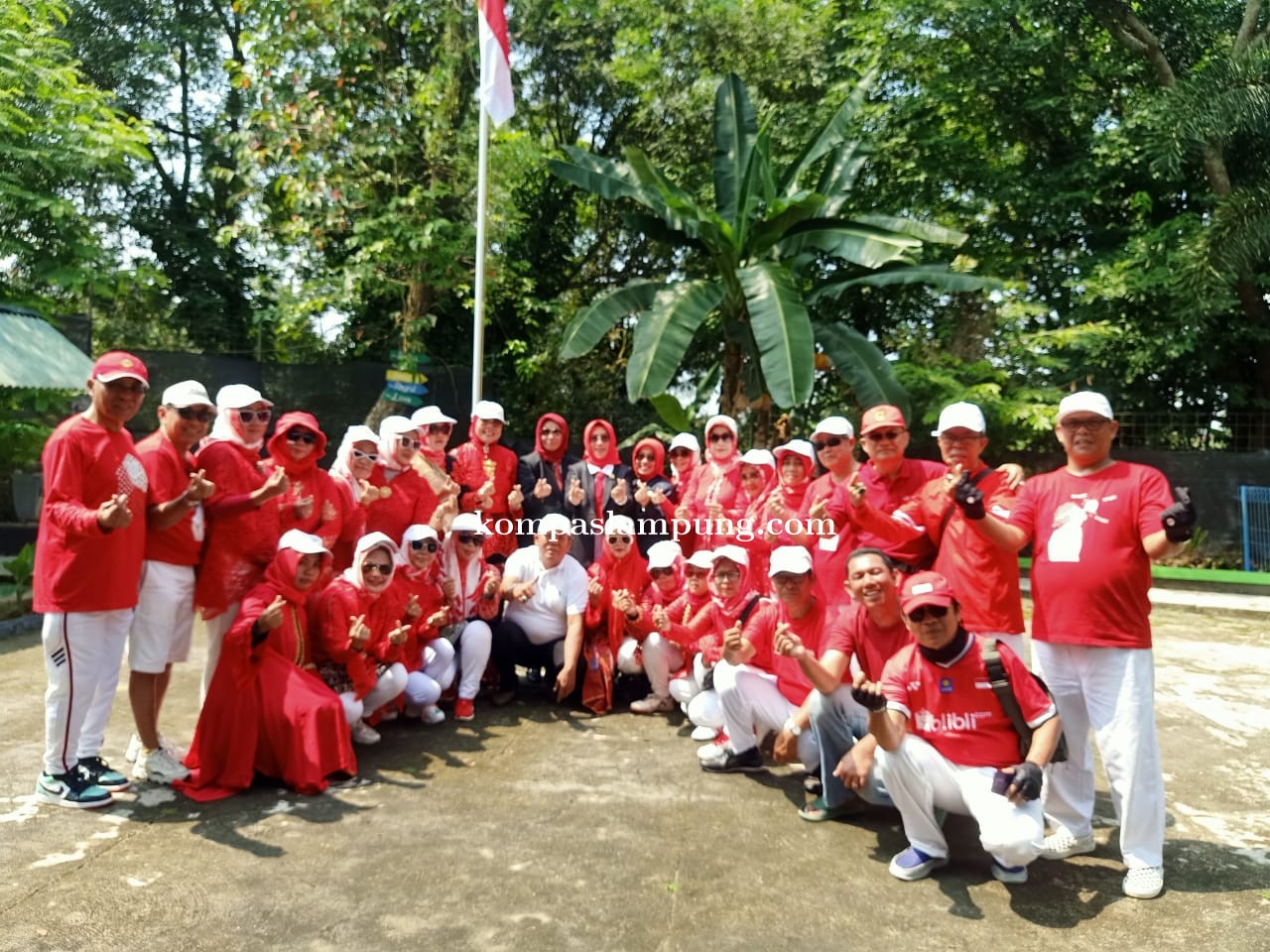GOWES Kota Metro Cinta Sehat Ceria (CSC) Ikut Berpartisipasi Gelar Upacara HUT RI ke-77