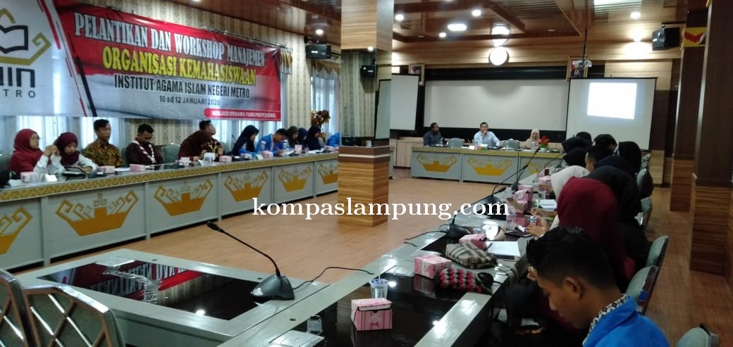IAIN Metro Melaksanakan Kegiatan Workshop Manajemen Organisasi Kemahasiswaan IAIN Metro 2020