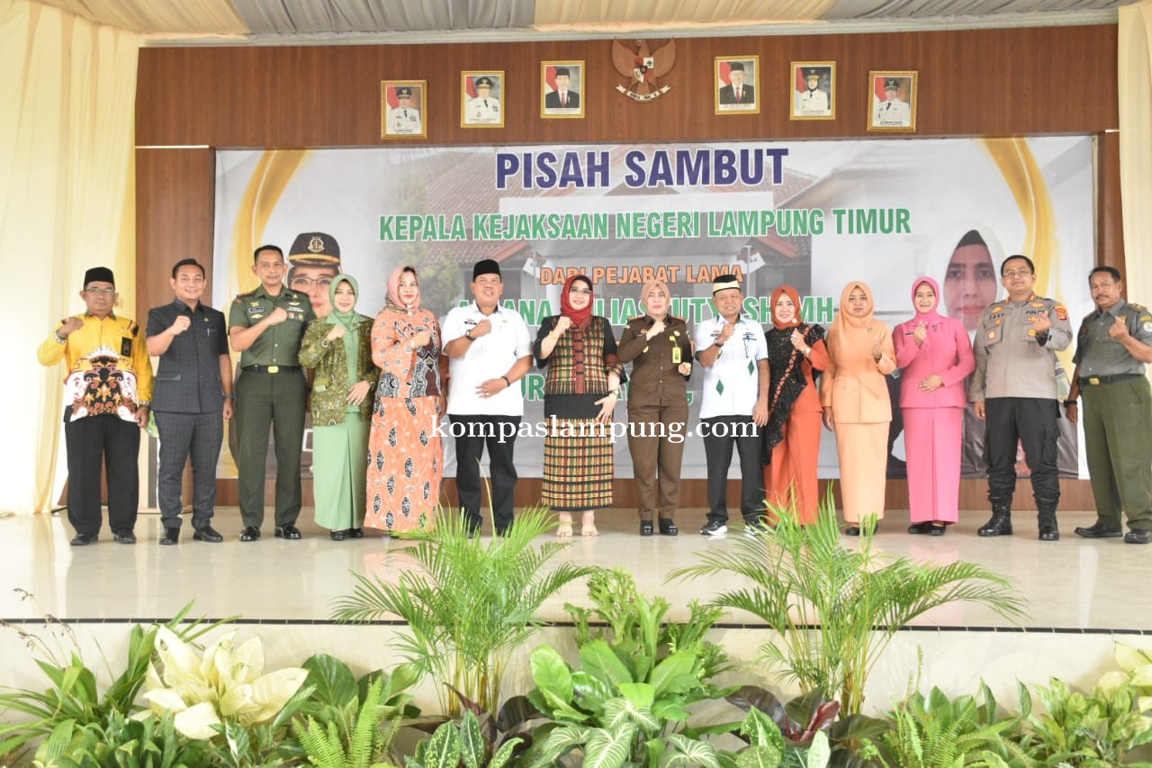 Bupati Dawam Hadiri Acara Pisah Sambut Kepala Kejaksaan Negeri Lampung Timur