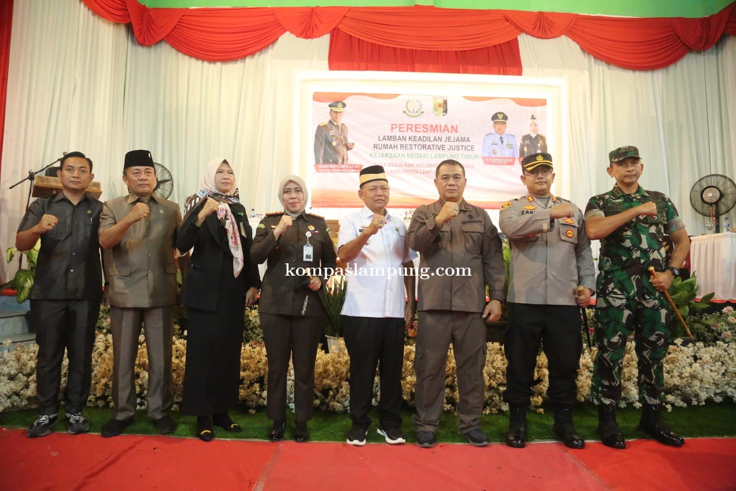 Bupati Lampung Timur Hadiri Peresmian Rumah Restorative Justice