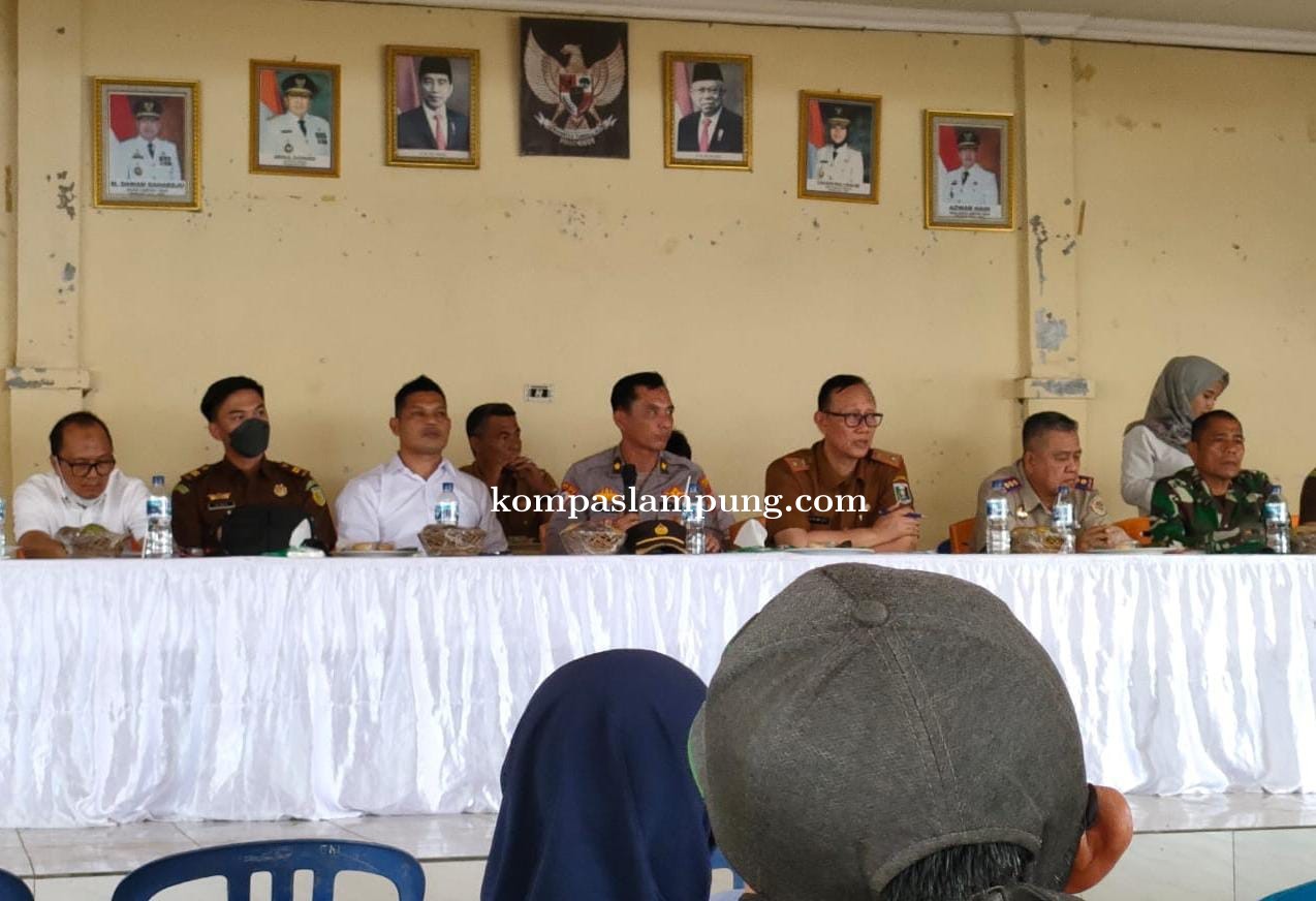 Pertemuan Sosialisasi Percepatan Pengadaan Tanah dan Permasalahan Hukum Bendungan Marga Tiga