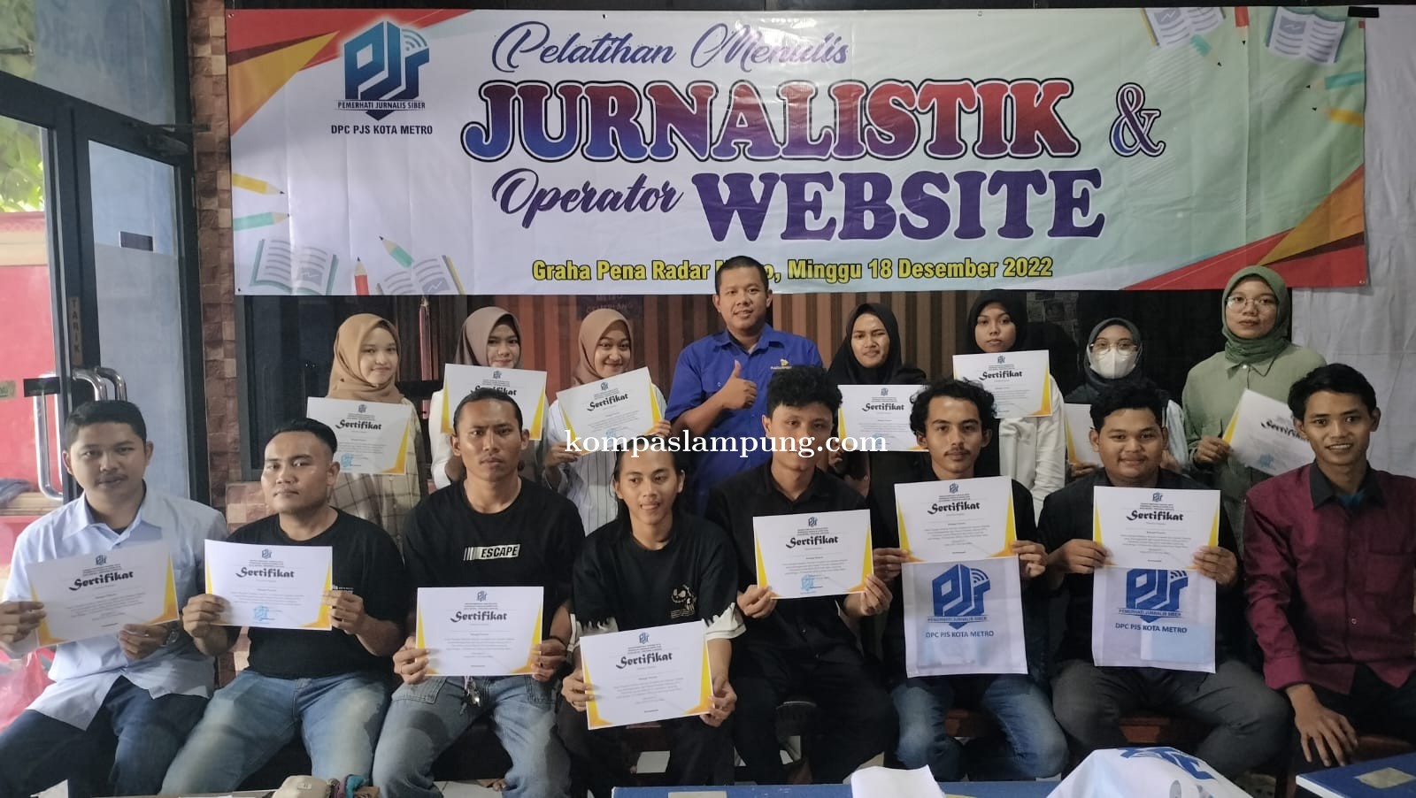 Cetak Jurnalis Kompeten, DPC PJS Metro Gelar Pelatihan Jurnalistik dan Website