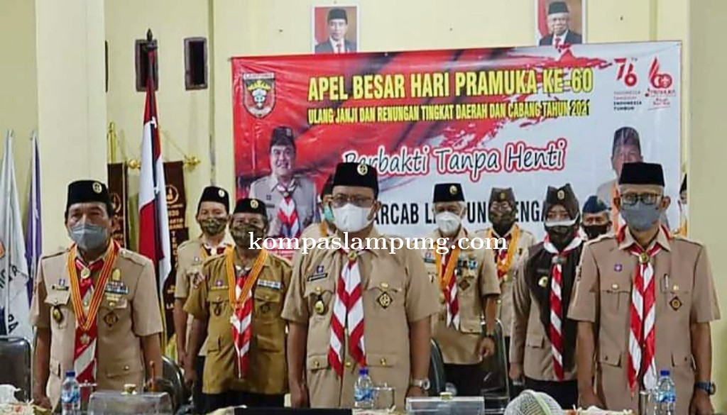Wakil Bupati Lamteng Hadiri Apel Besar Hari Pramuka Ke-60