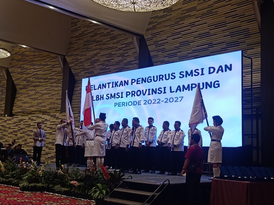 Ketua Umum SMSI Hadiri Pelantikan Pengurus SMSI dan LBH SMSI Propinsi Lampung