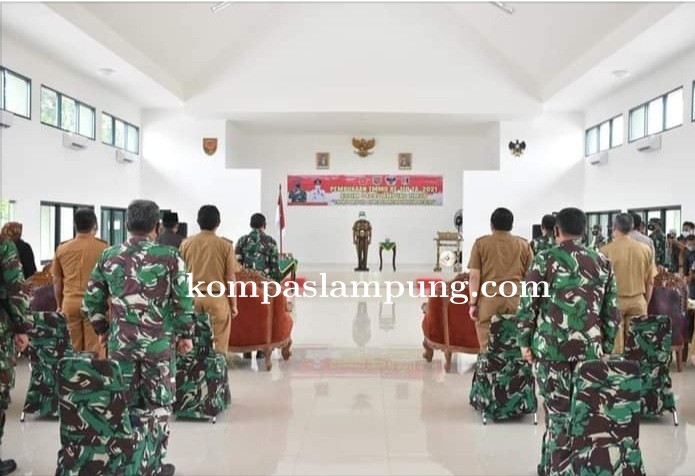 TMMD KE-110 TA.2021 KODIM 0429/ LamTim Resmi Dibuka Bupati Lamtim