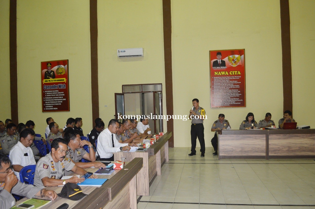 Polres Tulang Bawang Petakan Kerawan Pilkakam Serentak di Tahun 2019