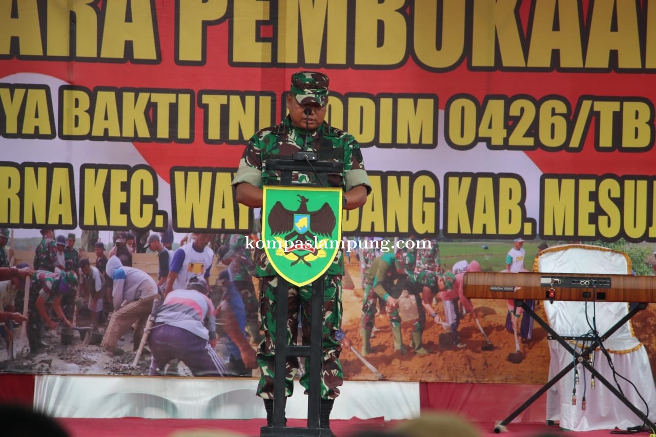 Kodim 0426 Tulang Bawang Laksanakan Kegiatan Karya Bakti