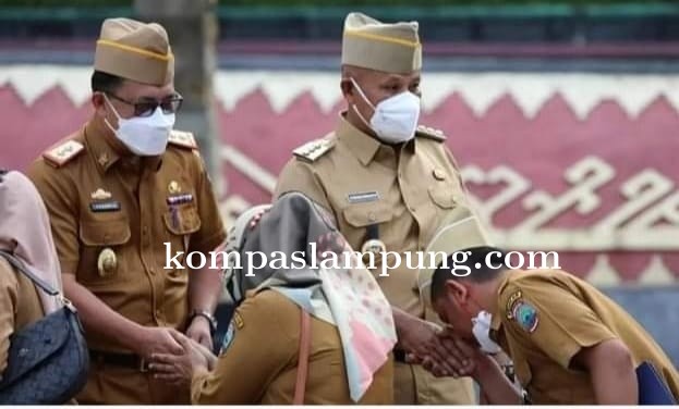 Hari Pertama Masuk Kerja, Bupati Lampung Selatan Halal Bihalal Bersama ASN