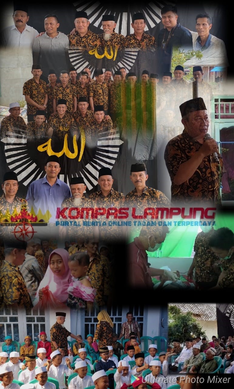 Majelis Taklim Kekeluarga Tiyuh Mulyo Jadi Adakan Khitanan Masal 40 Anak Dan Bagi Sembako 205 Paket