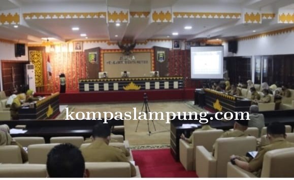 Walikota Pimpin Rakor Di Bulan oktober 2022 Di Aula Pemda Kota Metro
