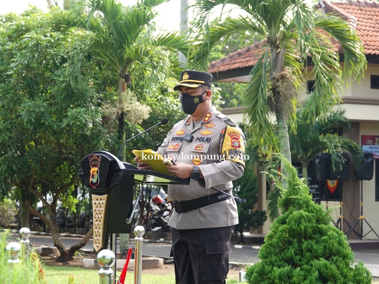 Wakil Bupati Lampung Tengah Hadiri Apel Gelar Pasukan Dalam Rangka Operasi Zebra
