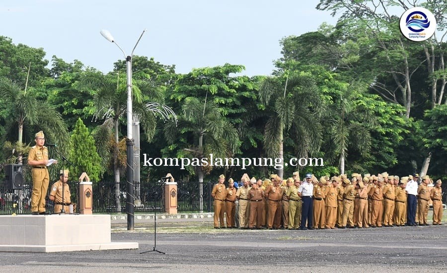 Bupati Lampung Timur Pimpin Apel mingguan Perdana di tahun 2020