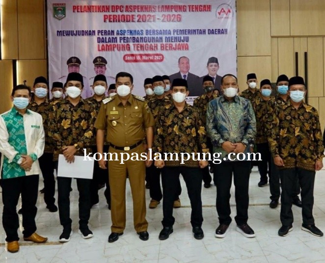 Musa Ahmad Hadiri Acara Pelantikan DPC Aspeknas Lampung Tengah Periode 2021-2026