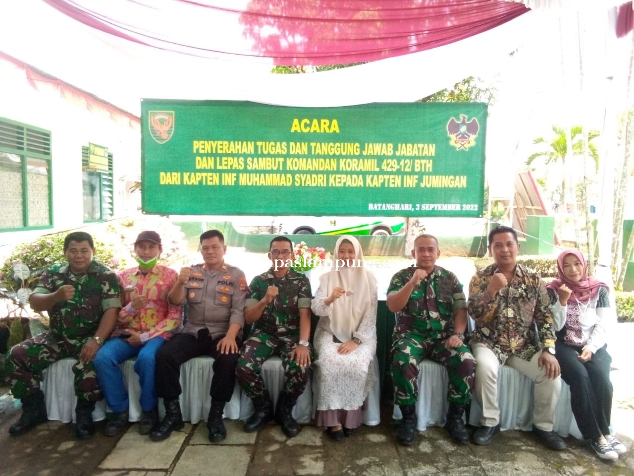 Gantikan Kapten Inf. M. Syadri, Ini Harapan Danramil 429-12/Batanghari Yang Baru