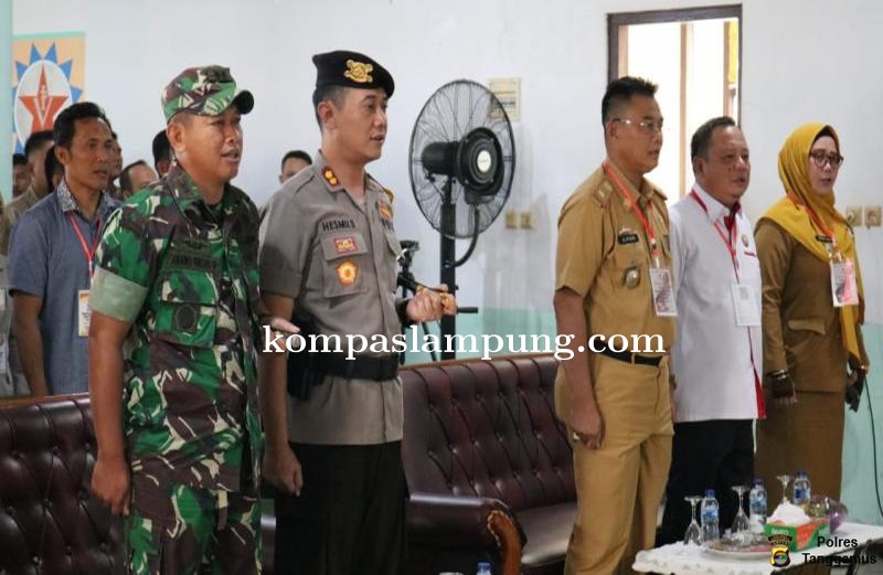 Kapolres dan Dandim Hadiri Pleno Terbuka Perhitungan Suara KPU Tanggamus