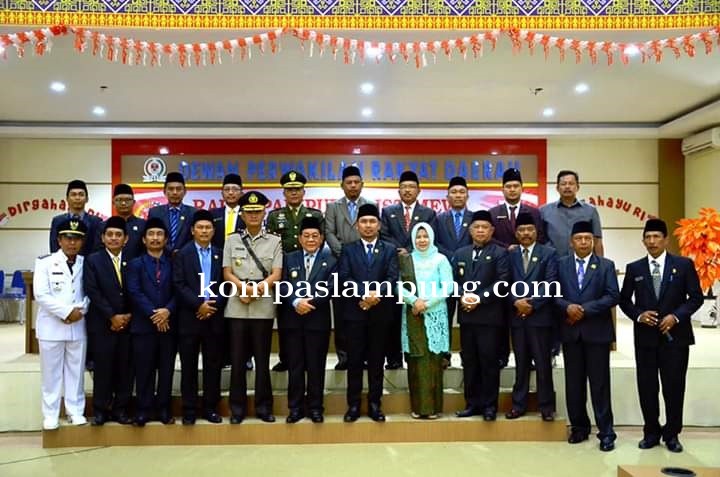 Rapat Paripurna DPRD Mesuji Dalam Rangka Mendengarkan Pidato Kenegaraan Presiden RI