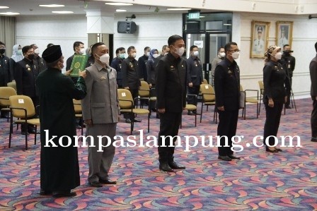 Gubernur Lampung Lantik Delapan Pejabat Pimpinan Tinggi Pratama