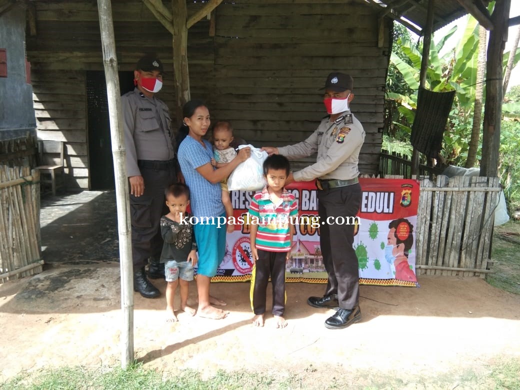 Satbinmas Polres Tulang Bawang Gelar Polri Peduli Covid-19 Di Menggala