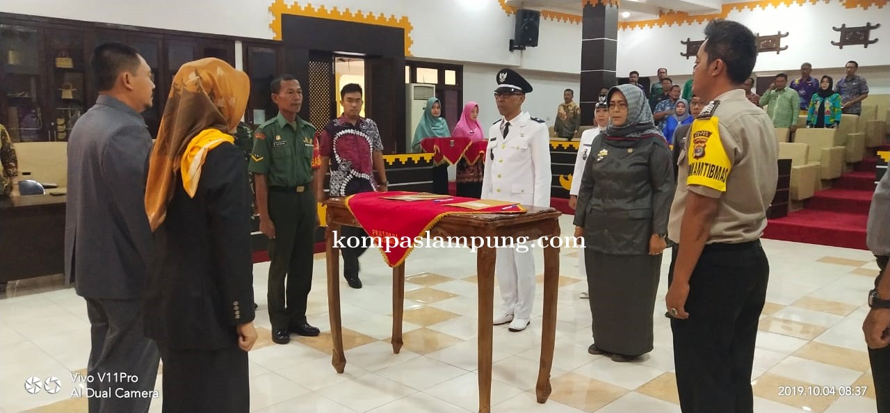 Pesan Walikota Metro : Lurah Yosorejo Yang Baru Dilantik Harus Transparan Dan Aspiratif