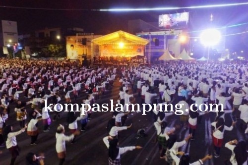 Bandarlampung Pecahkan Rekor Muri Dunia Tari Rudat Tradisi Lampung