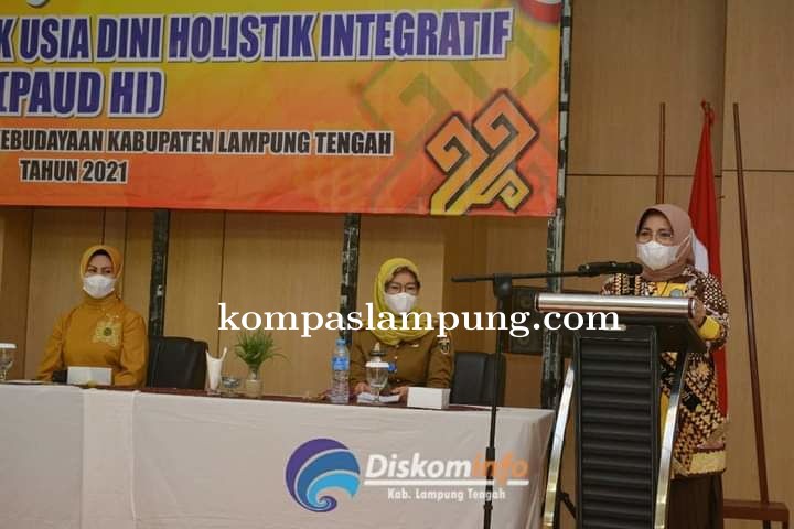 Bunda Paud Kabupaten Lamteng Mardiana Musa Ahmad Hadiri Bimtek PAUD HI