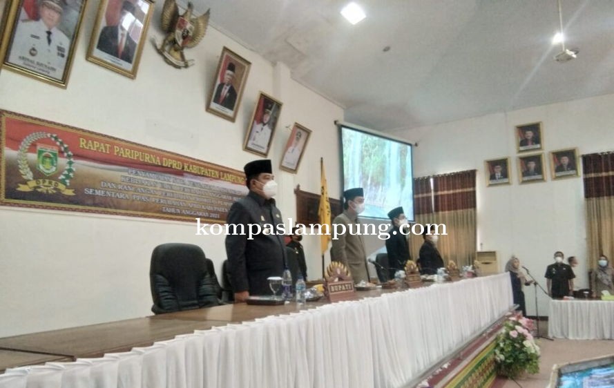 Kapolres Lamteng Menghadiri Rapat Pari Purna DPRD Tentang  Perubahan Anggaran