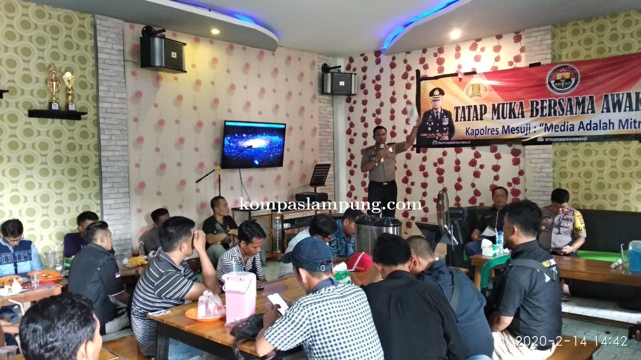 Kapolres Mesuji Menggelar Tatap Muka Bersama Rekan Rekan Jurnalist 