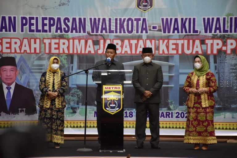 Sertijab Dan Pelepasan Walikota Metro Dan Wakil Periode 2016-2021, Serta Sertijab TP-PKK Metro