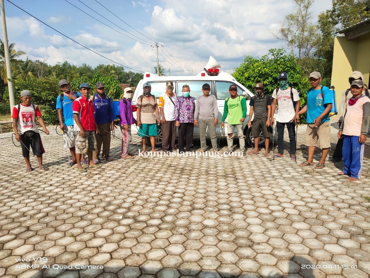 Seluruh Tim Relawan Covid-19 Lakukan Kegiatan Penyemprotan Setiap Minggu Guna Pencegahan Covid-19