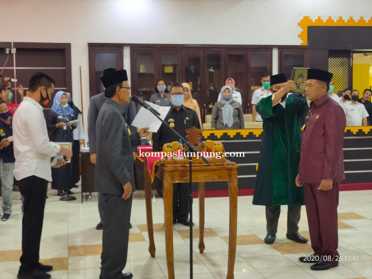 Pairin Lantik Misnan Menjadi Sekda Kota Metro