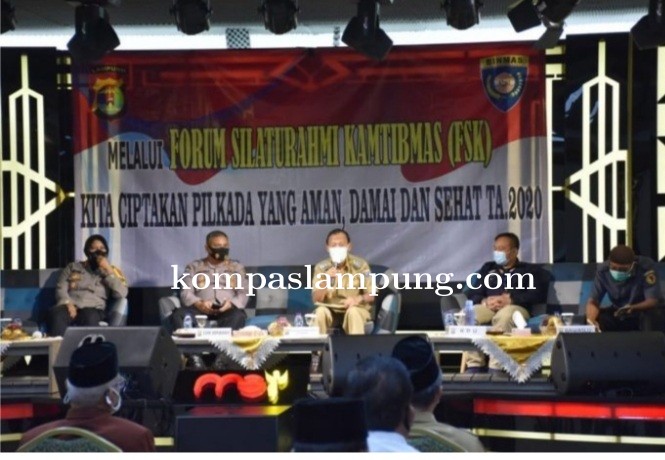 Wali Kota Metro, Menghadiri Forum Silaturahmi Kamtibmas (FSK) Di Gedung MSI Mart