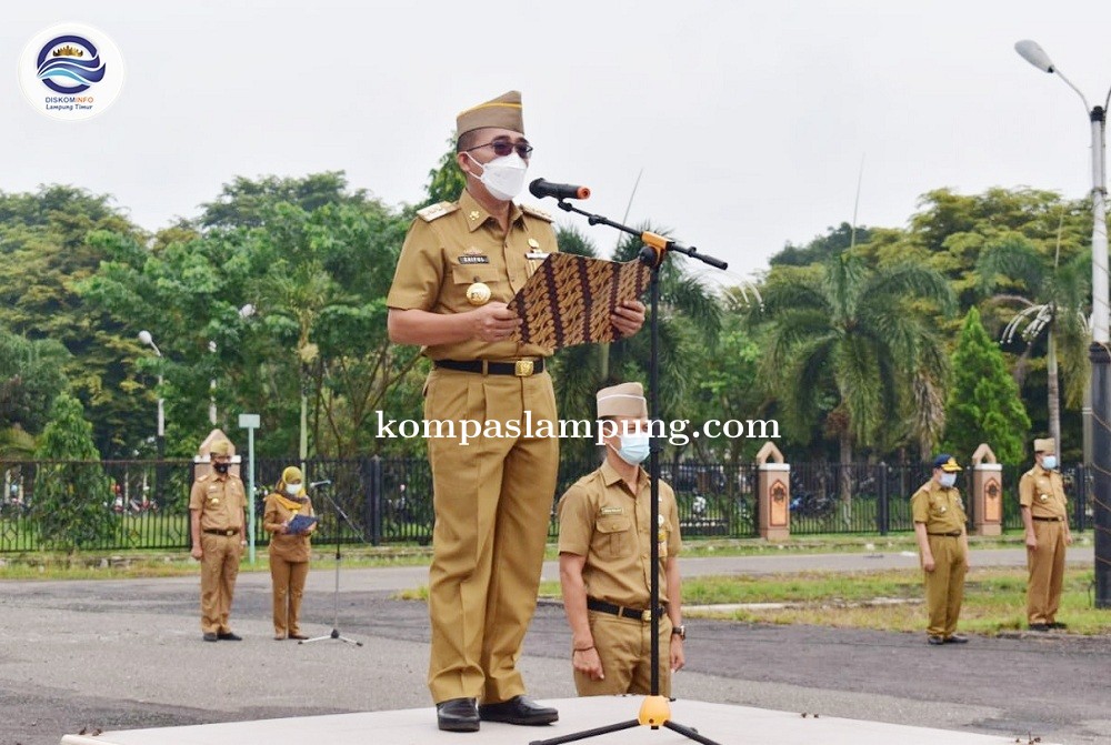 Apel Besar Pemkab Lamtim, Zaiful Bokhari Ucapkan Permintan Maaf Selama Menjabat Sebagai Bupati Lamti