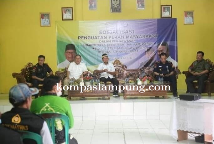 Bupati Lamtim Buka Acara Sosialisasi Penguatan Peran Masyarakat Dalam Pengawasan SDKP