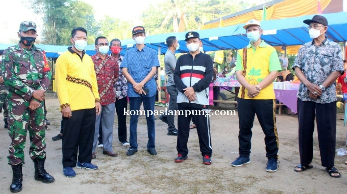 Bupati Lamtim Resmikan Pasar Pagi Banyumas Desa Jojog Kecamatan Pekalongan