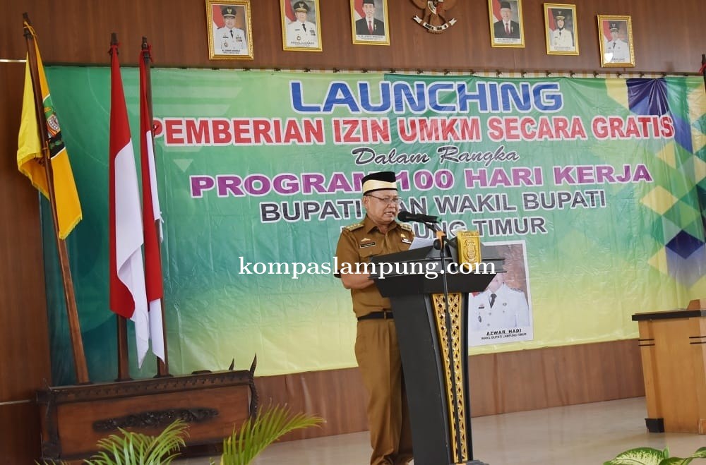 Bupati Lamtim M Dawam Rahardjo : Izin UMKM Di Lamtim Satu Hari Jadi