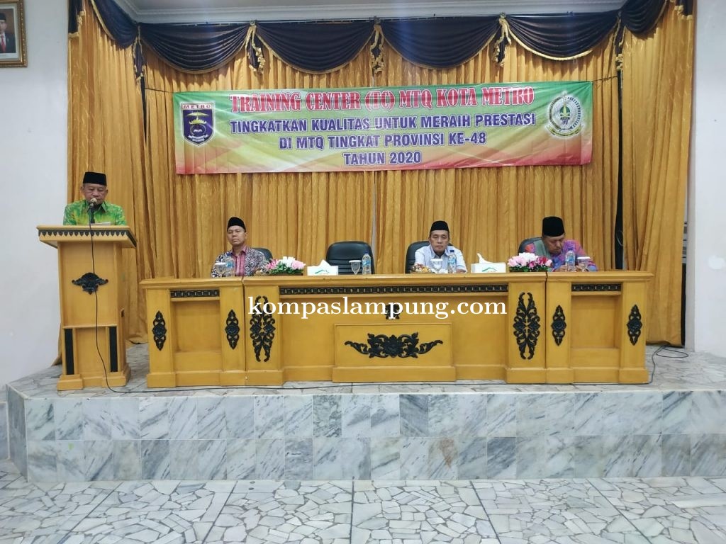 Wakil Walikota Djohan Membuka Kegiatan Training Center MTQ Kota Metro