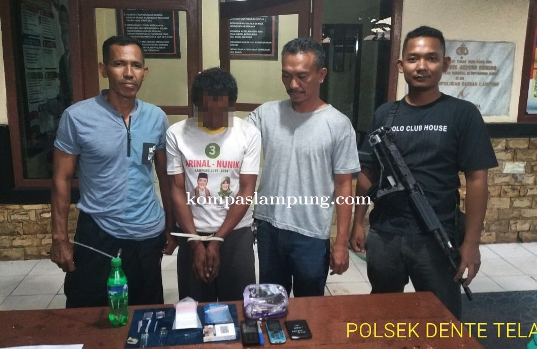 Asyik Pesta Narkotika Di Rumah Satu Dari Tiga Pelaku Ditangkap Polsek Dente Teladas
