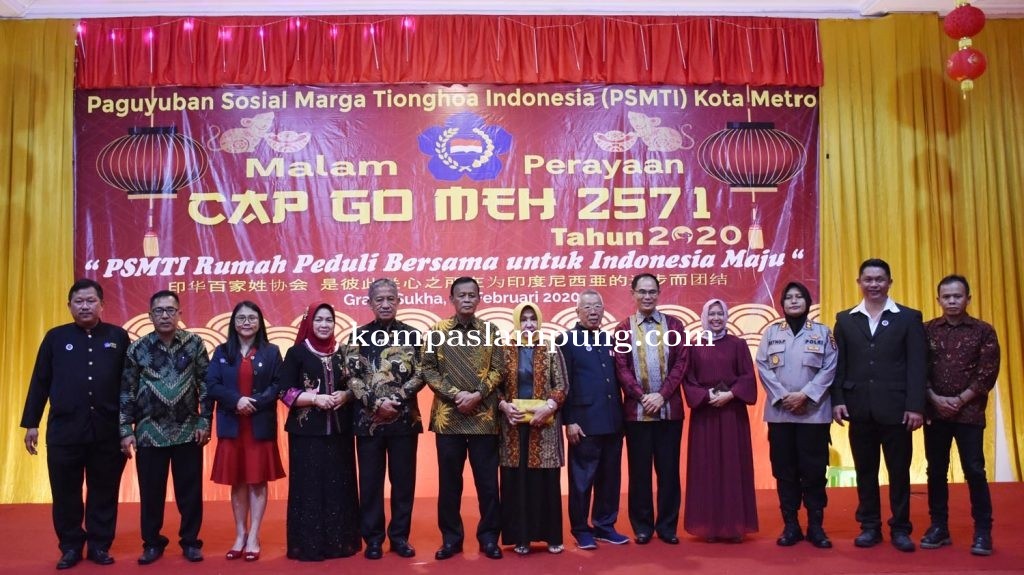 Walikota Metro Hadiri Perayaan Cap Go Meh PSMTI Kota Metro Di  Gedung Graha Sukha