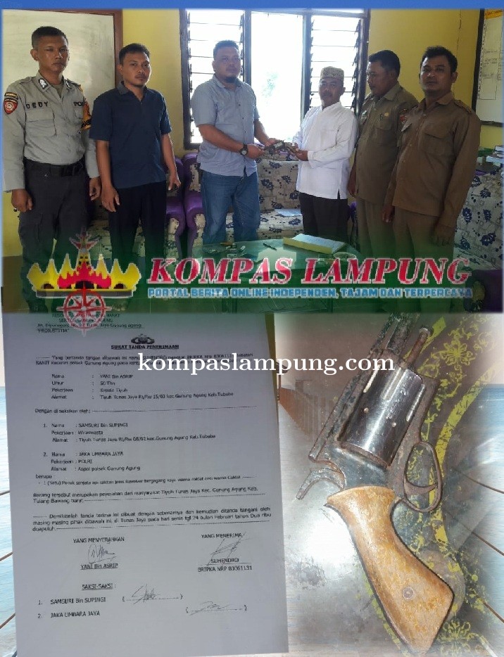 Dalam Rangka OPS Cempaka Krakatau 2020  Polsek Gunung Agung Menerima 1 Senpira